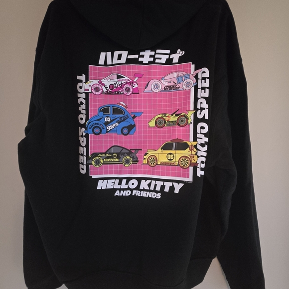 Old Navy Other - Old Navy Hello Kitty Tokyo Speed Black Pullover Hoodie Mens XL